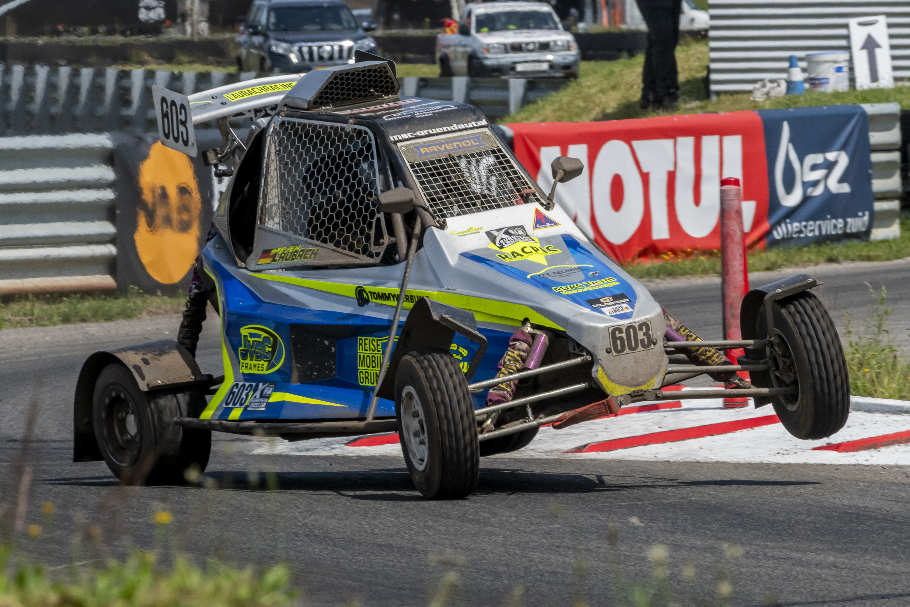 Steven Laubach zaubert in der Schikane in Valkenswaard
